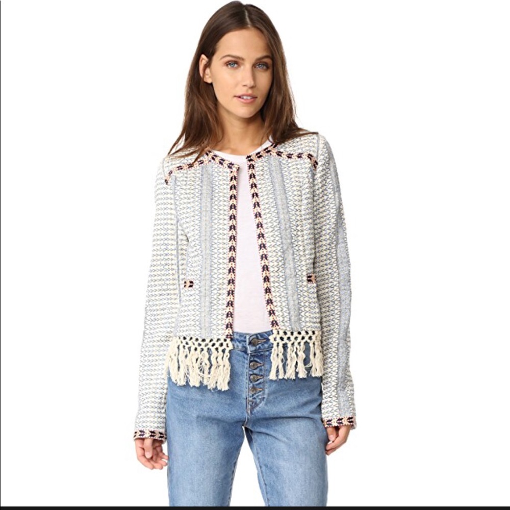Tularosa Multi-colored Fringe Jacket